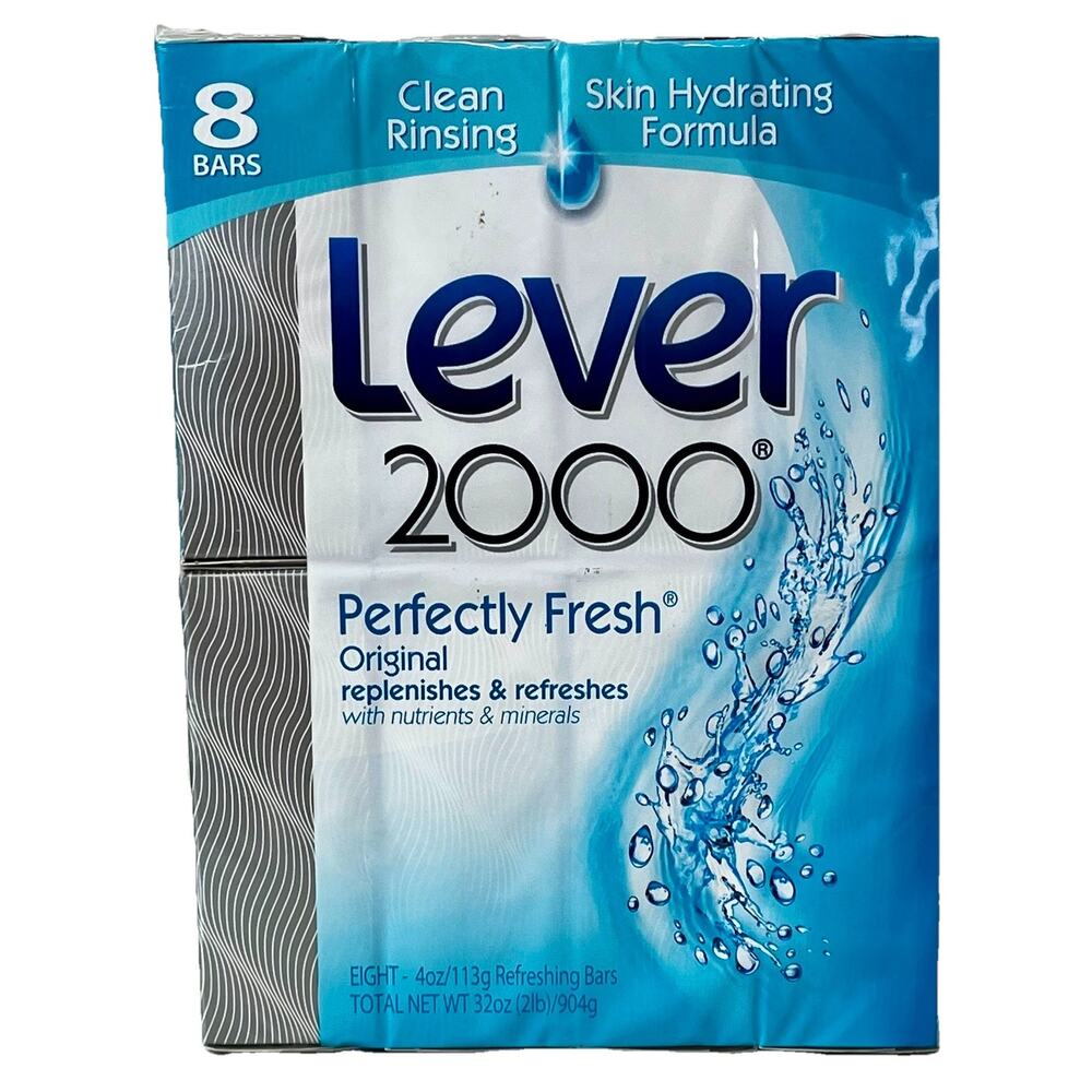 Lever 2000 Perfectly Fresh Original Bar Soap -New in Package- 8 bars- 4oz SEALED
